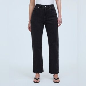 Madewell Curvy ’90s Straight Jeans Black, Size 26